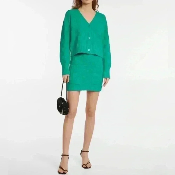 STAUD Matching Set Dunes Checkered Mini Skirt Sweater Vest Sleeveless Top M $390 - Picture 2 of 13